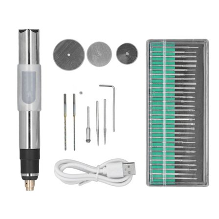 5000-25000r/min Mini Elektrisk Gravering Pen Neglekunst Pen Type Lille Graver Polerer Manicure Sliber 3.7V 25W