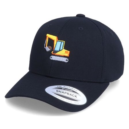 Kiddo Cap - Svart adjustable Keps - Kids Excavator Black Adjustable @ Hatstore