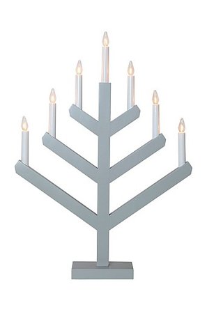 Jotex - El-lysestage Grå - VINGA - Køb Adventslysestager hos Jotex