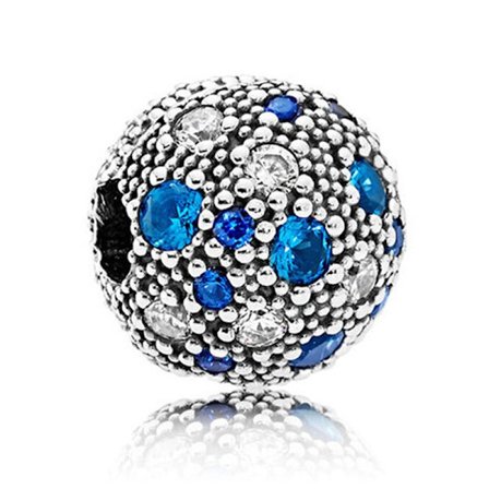 2025 925 Sterling Silver Spacer Bead Hänge, Clip-on Hänge för Kvinnor, Kompatibel med Pandora Armband (Inkluderar En Spacer Bead) Sjöstjärneklämma