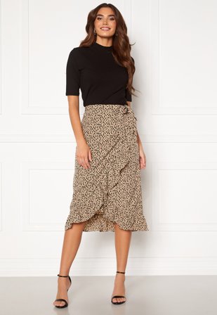 VERO MODA Henna Wrap Blk Skirt Nomad Aop: Loula Klær