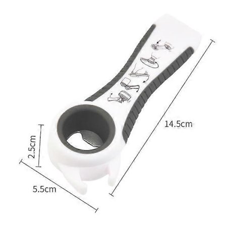 5-i-1 åpner, flaskeåpner, boksåpner, praktisk hverdagsverktøy