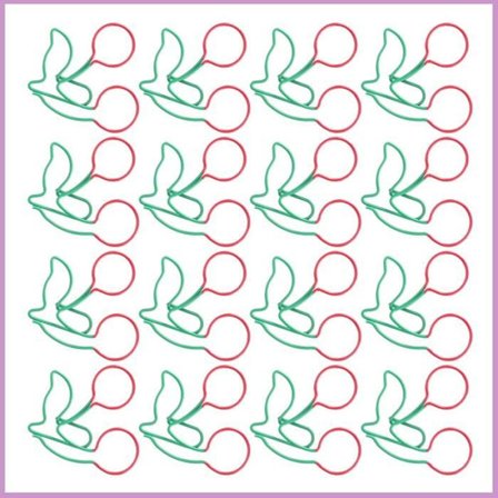 Gem av papper, bokmärken av järntråd, roliga gem med 20 stycken för pappersritning