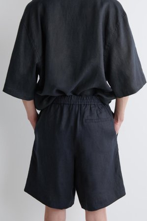 COS Homme Short Taille Élastiquée En Lin in Bleu