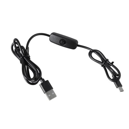 Kytkimellä varustettu latausjohto USB-C-virtajohto 5V3A-virtalähde pöytävalaisimelle, tuulettimelle ja erilaisille Type-C-laitteille