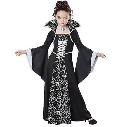 Lasten tytt jen esiintymisvampyyripuvut Halloween-noitapuku White-Xin white 130cm