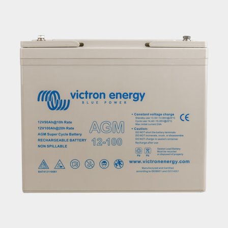 Batteria per il tempo libero / batteria di consumo Victron Super Cycle, AGM, 12 V, 100 Ah