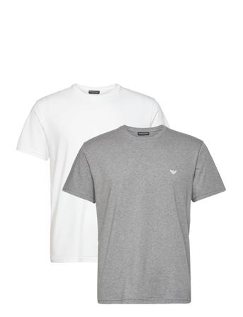2Pack Crew Neck T-Shirts T-shirts Short-sleeved Grå Emporio Armani