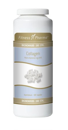 Fitness Pharma Collagen m/Vit. og zink 180 kaps, Helse & Madvarer, Hud, Hår & Negle, Kosttilskud Til Neglene