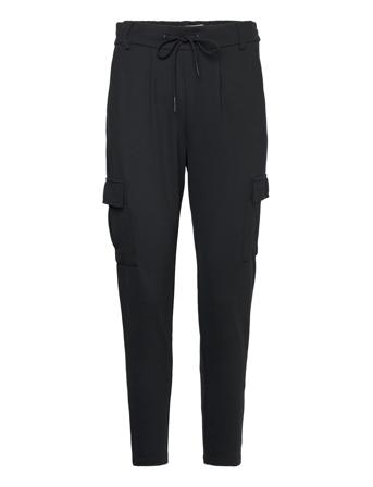 Onlpoptrash Life Easy Cargo Poc Pnt Trousers Joggers Svart ONLY*Betinget Tilbud