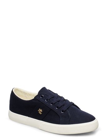 Lauren Ralph Lauren Janson Ii Canvas Sneaker - Navy - 38