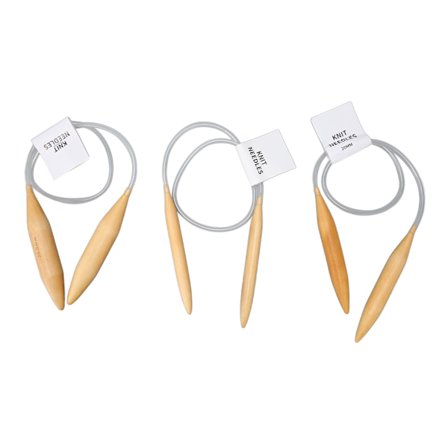 Rundpinner av tre, 80 cm lange, forskjellige størrelser, sterkt bambus rundpinnesett, matte skjerf, tykt ullgarn