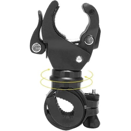 Kørestols Stokholder, praktisk Stokholder Multifunktionel Krykkeholder Til Kørestole El-scootere 1 stk. sort