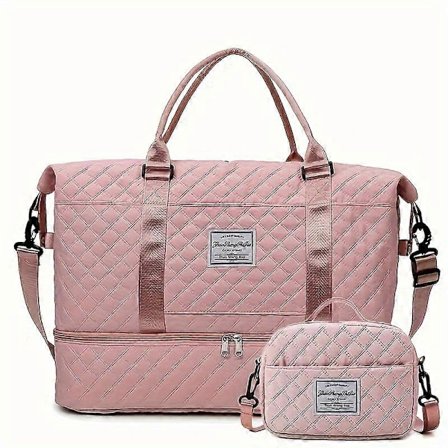 2 stk./sæt Rejsetaske med stor kapacitet, Sports Fitness Gym Yoga Taske, Weekendtaske og Kuffert Organizer