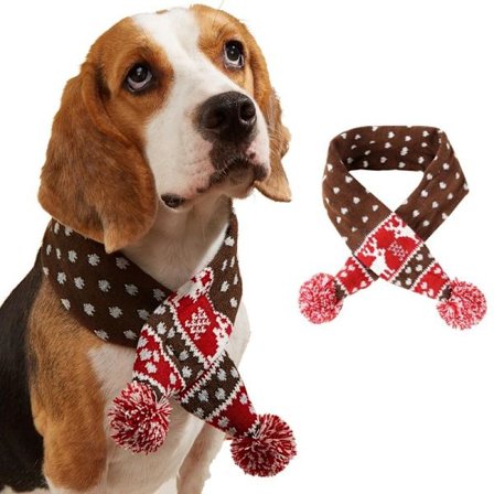 Tomtehalsduk, lämplig för små till stora katter, husdjursfestdräkt hundtillbehör jul husdjur varm jul älg tillbehör