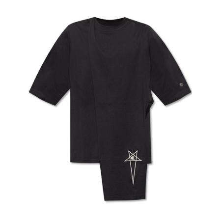Rick Owens T-shirt , Zwart , Heren , Maat: S