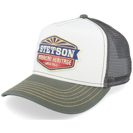Stetson - White trucker Gorra - Kids American Heritage Sun Green/White Trucker @ Hatstore