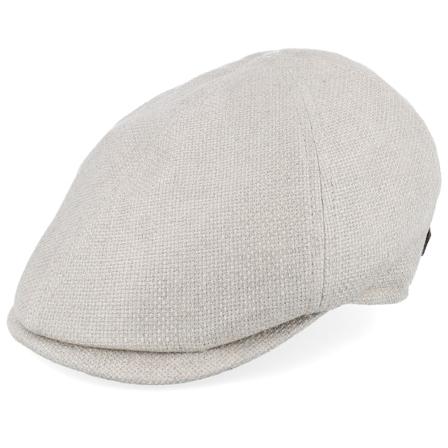 MJM Hats - Beige flatcap Caps - Broker 41 Organic Hemp/Linen Sand Flat Cap @ Hatstore