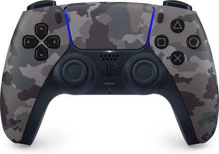 Sony PS5 DualSense Wireless Controller Grey Camo - For PlayStation 5