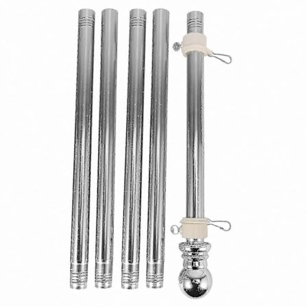 Flagstang i rustfrit stål til haven og gården, rustbestandig flagholder til udendørs brug