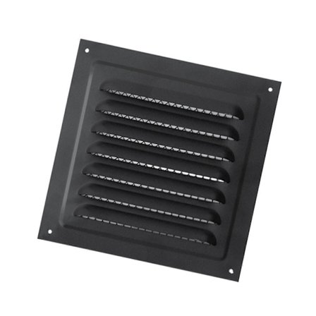 {xjxj} Metallisk Ventilationsrist Intensivt Gitter Luftventil Gitter til Loft Køkken Sidevæg 15cmx15cm Hvid-Sort
