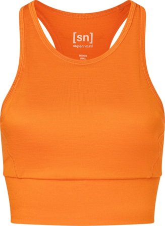 Super.natural Women's Liquid Flow Top Women Short sleeved fitness sweater Orange M