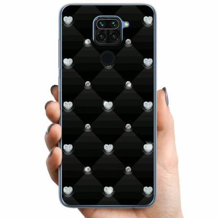 Xiaomi Redmi Note 9 Tpu Mobilskal Bling Heart