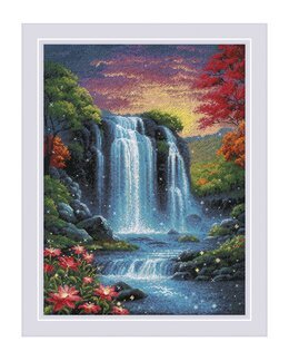 Broderikit Billede Magisk Vandfald - Riolis
