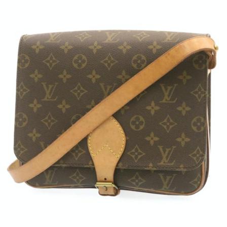 Louis Vuitton Vintage, Pre -owned Canvas Shoulder Bags Bruin, Dames, Maat:ONE Size,leer
