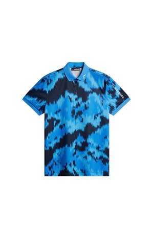J.Lindeberg - Golf - Tour Tech Print Polo - Blå - Man - L