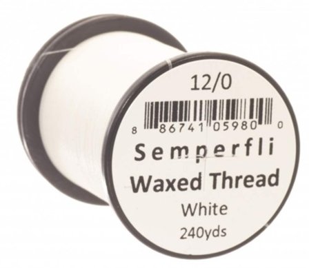 Semperfli Waxed Thread 12/0 - White
