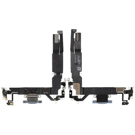 Laddkontakt med Flexkabel för iPhone 17 - Blå
