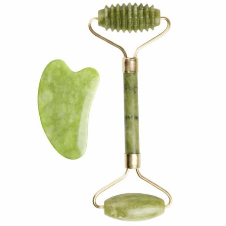 IC Terresa Jade Massager Ansiktsmassager Ansiktsrulle Naturligt ansikte