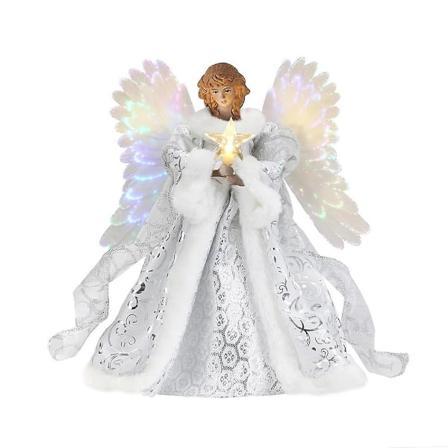 Julgrans Topp USB LED Ljusängel Fairy Festlig Dekorationer Julgrans Topp Ornament (FMY) B