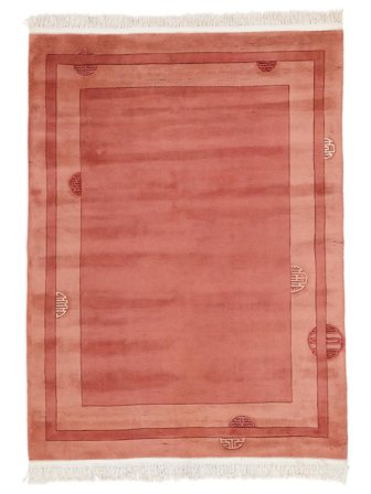 China 90 Line Vloerkleed 170X230 Rood/Donkerrood Wol, China