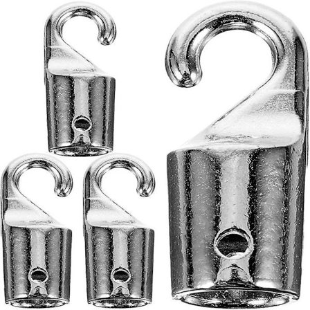 4 stk. Mini Persienestangs-Krogspidser, Vindue Persienestangs-Krog, Vindue Persienestangs-Vippe-Krogspids Vertikale Persienestangs-Reservedele til 