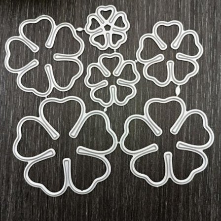 6 stk Rose Flower Metal Die Cuts 3D Metal Die Cuts Flower
