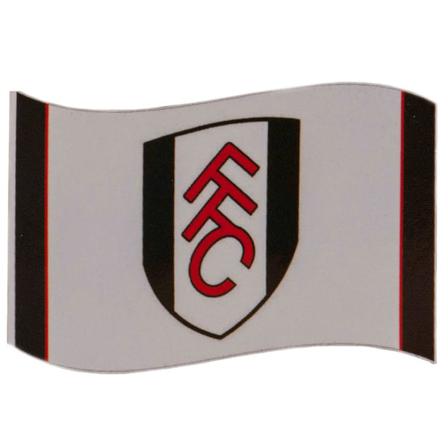 Fulham Fc Crest Flag One Size Vit/svart/röd