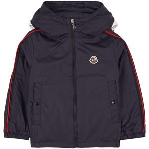 Kids - Moncler Hattab Branded Windbreaker Navy 10 Years - Coats and jackets - 10 years - Navy - Junge