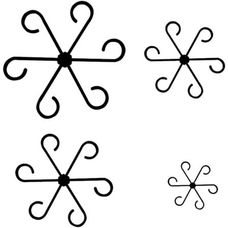 Kasvituki, Monstera-lehden tuki, Viiniköynnöksen tukipidikkeet kasvien pystyssä kasvamisen edistämiseksi (4 kpl)