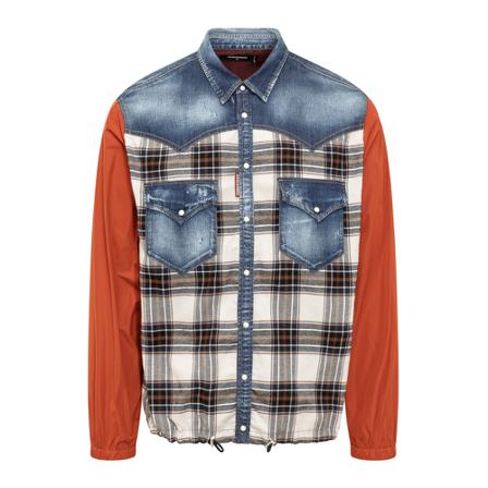 Dsquared2 - Skjortor - Brun - Herr - Storlek: M, Herr, Storlek: M