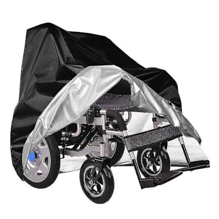 Vandtæt støvtæt betræk til elektriske manuelle foldbare kørestole.sort