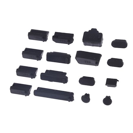 16st/ set Laptop dammplugg Set USB Port VGA gummiskydd