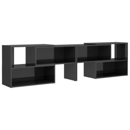 Vidaxl Tv-bänk Grå Högglans 149x30x52 Cm Spånskiva Grå
