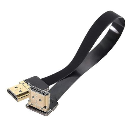 Cyfpv Fpv Hdmi Han Til Hdmi Han Vinklet 90d Hdtv Fpc Fladt Kabel Til Luftfotografering Fpv Hdtv Multikopter (20cm)-hy