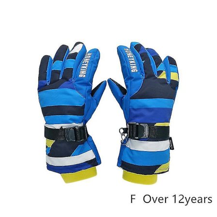 Vinter Skihandsker til Børn 4-12 År Vandtætte Varme Handsker Drenge Vindtætte Snowboard Handsker til Udendørs Ski Cykling