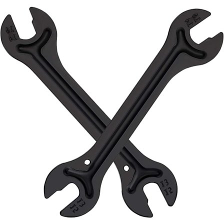 Gaffelnøgle Dobbelte Gaffelnøgler Stålnøgle Konusnøgle Værktøj til Fjernelse af Nav til Cykel 13/14 / 15/16 mm, 2 Stk