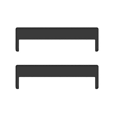 1 par metal smartwatch-bånd konnektor adapter 24 mm til 22 mm/20 mm (FMY) 24 to 22mm