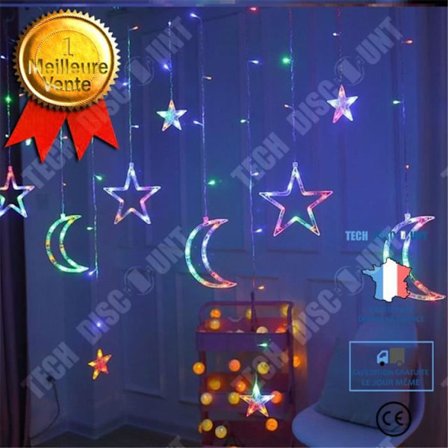 LED-ljusslinga - TD - 3,5M - Mån stjärna - Färgglad - Inomhus