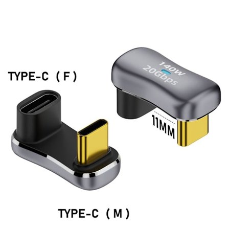 USB Type-C Converter 140W Hurtiglading C KVINNE TIL C HANN C